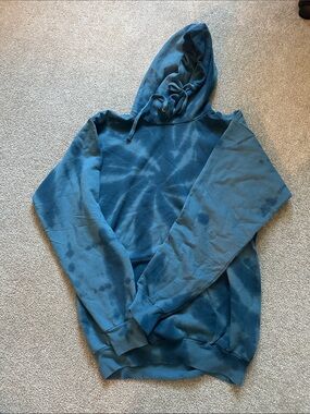 Tie-Dye Hoodie  Teal Blue 
Port and Company